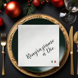 Ringraziamo a Dio - Italienska gudsmiddagen Pappersservett