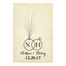 Rings Första Ballong Tumavtryck Bröllop Gästbok