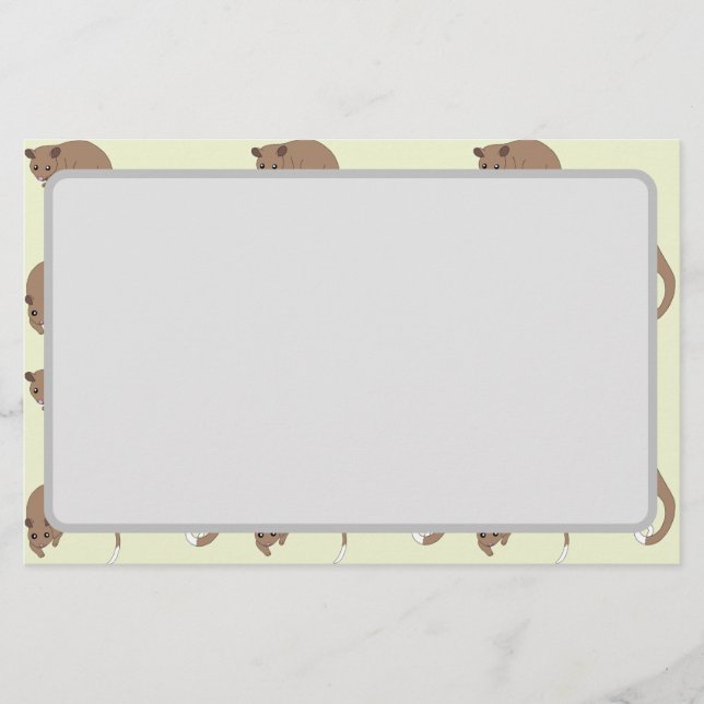 Ringsvanspungråttor Brevpapper (Framsida)