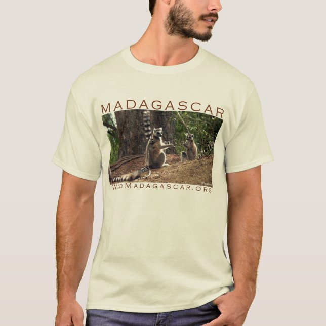 Ringtaillemurs i Madagascar Tee (Framsida)