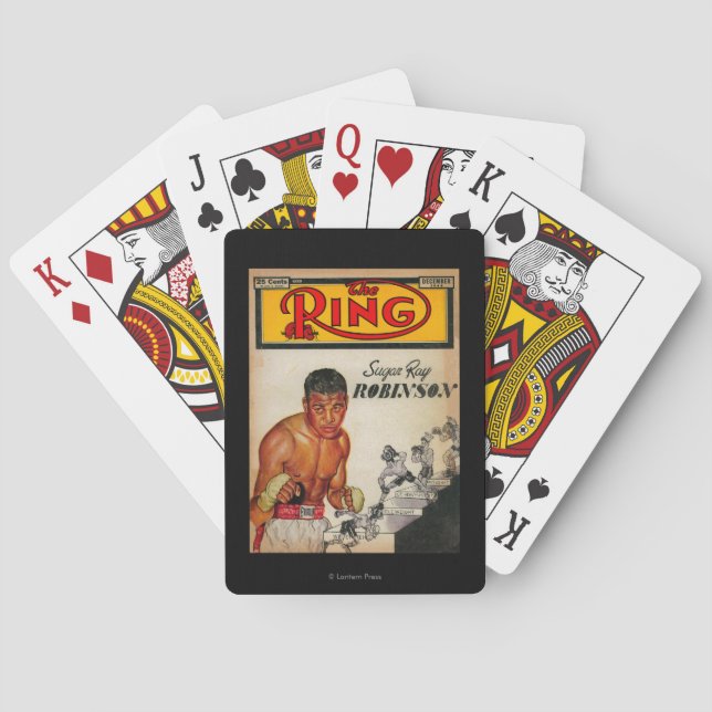 Ringtidskriften täcker 2 casinokort (Baksidan)