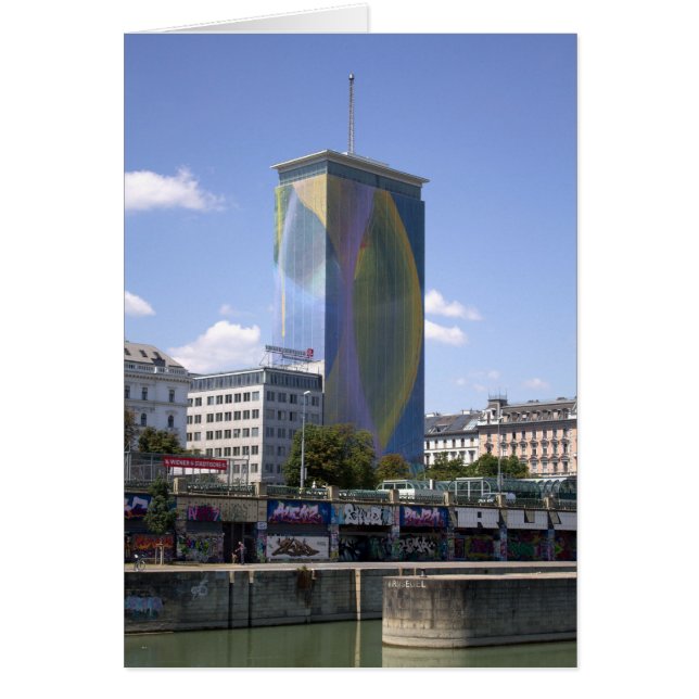 Ringturm i Wien Österrike Hälsningskort (Framsidan)