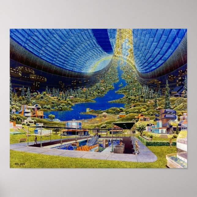 Ringworld toroidal space habitat poster (Framsidan)