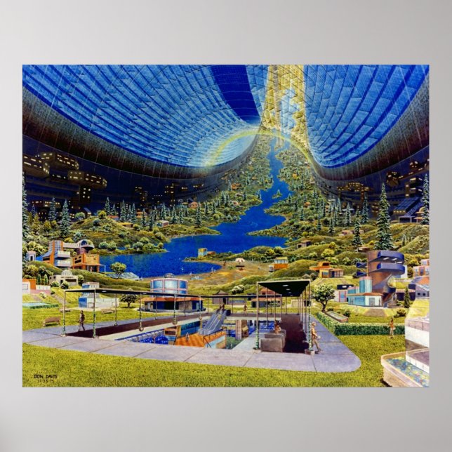 Ringworld toroidal space habitat poster (Framsidan)