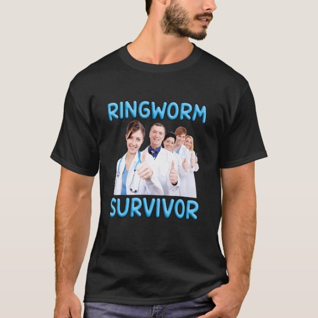 Ringworm Survivor Odely Specific Konstig Ironic Fu T Shirt (Framsida)