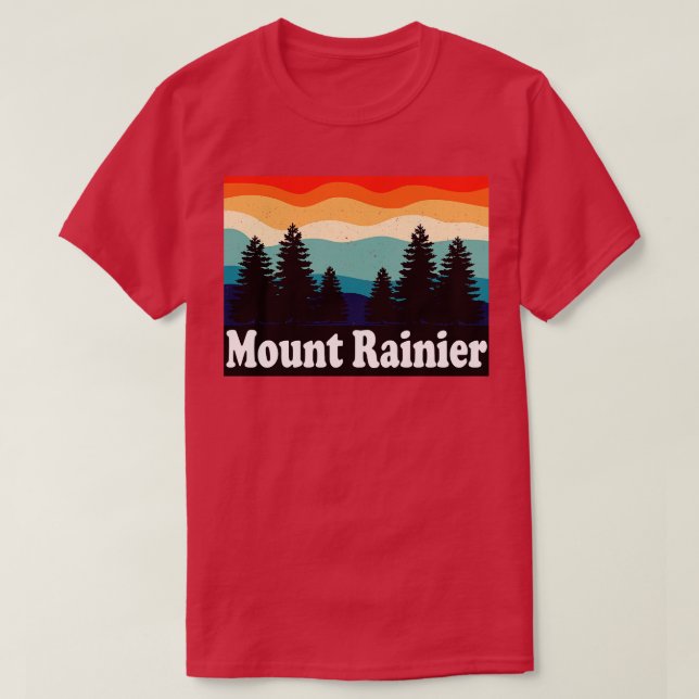 Rininernationalparken Washington T Shirt (Design framsida)