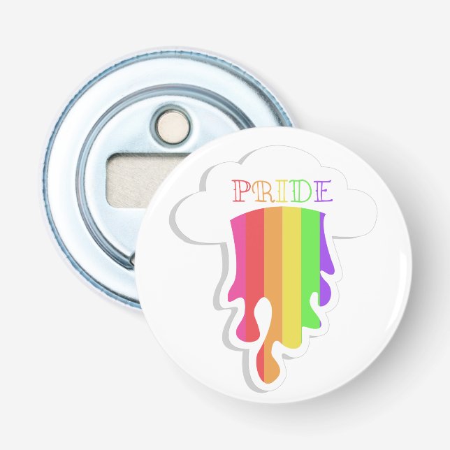 Rining Gay pride Rainbow Flasköppnare (Framsidan)