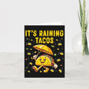 Rining Tacos Funny Taco Älskare Kids Girls Bo Kort