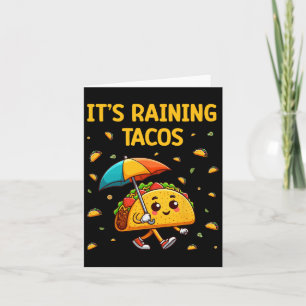 Rining Tacos Funny Taco Älskare Kids Girls Bo Kort