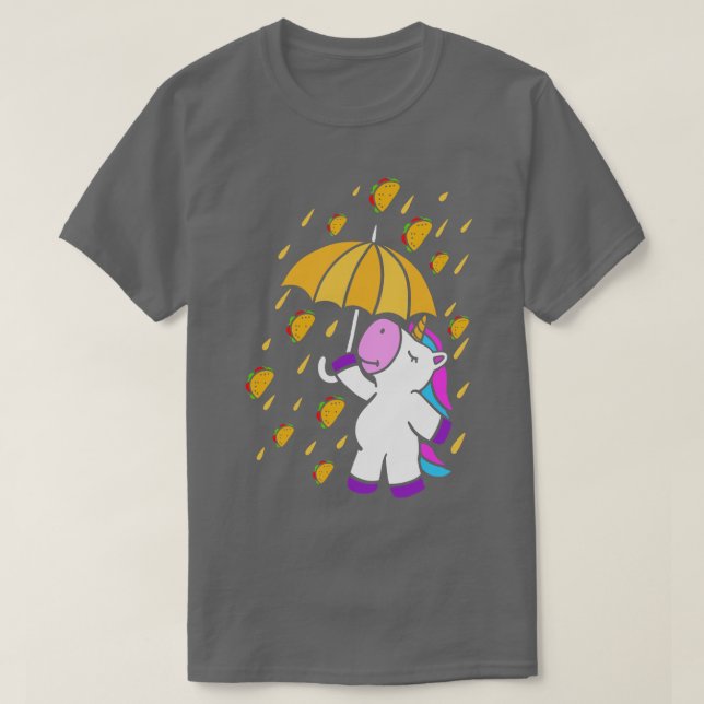 Rining Tacos Unicorn Cinco De Mayo Mexican Food T Shirt (Design framsida)