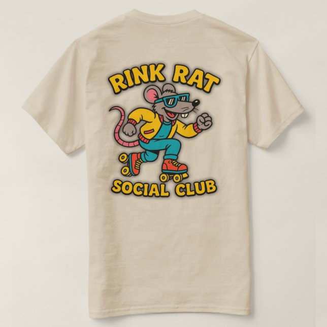 Rink Rat Social Club T Shirt (Design baksida)