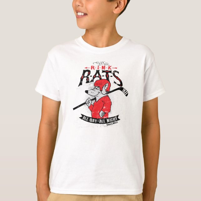 Rink Råttor Hockey T Shirt (Framsida)