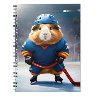 "Rink Rookie: Ice Hockey Guinea Gris" Anteckningsbok