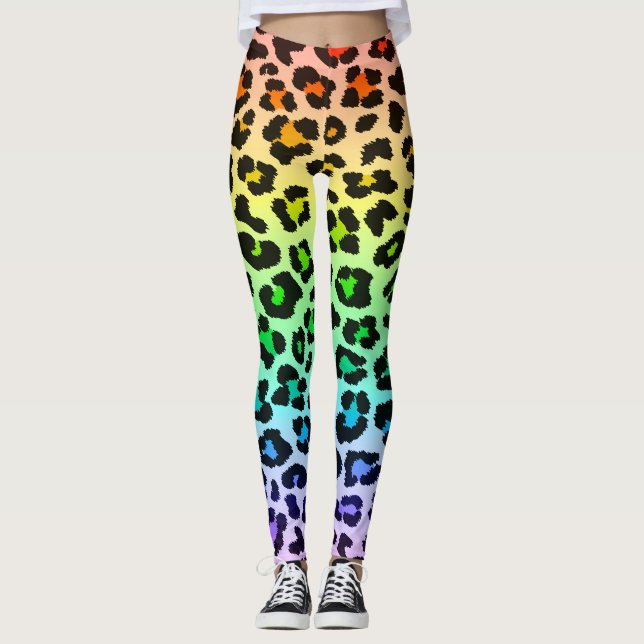 Rinkleopardbalja Leggings (Framsida)