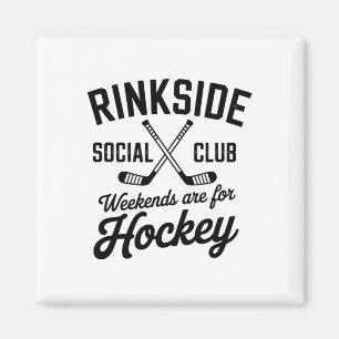 Rinkside Social Club Retro Ishockeystämning Magnet
