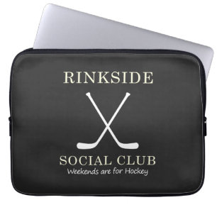 Rinkside Social Klubb: Helg för Hockey Mamma Mamma Laptop Fodral