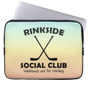 Rinkside Social Klubb Mors dag Gift Hockey Mamma Laptop Fodral