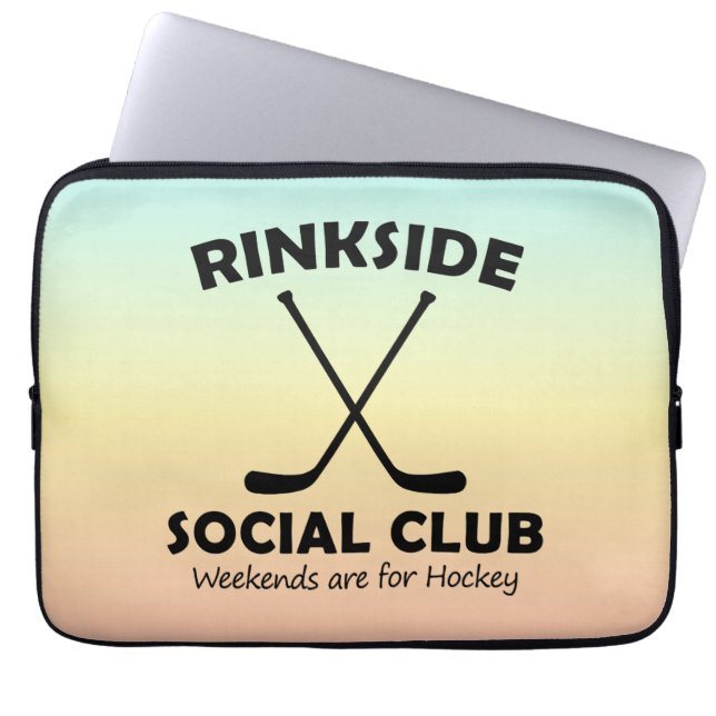 Rinkside Social Klubb Mors dag Gift Hockey Mamma Laptop Fodral (Framsidan)
