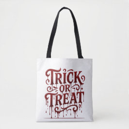 Rinnande Blodröd Halloweenväska Tygkasse