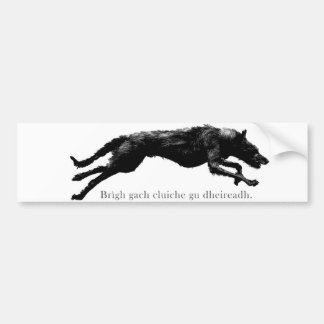 Rinnande Deerhound bildekal