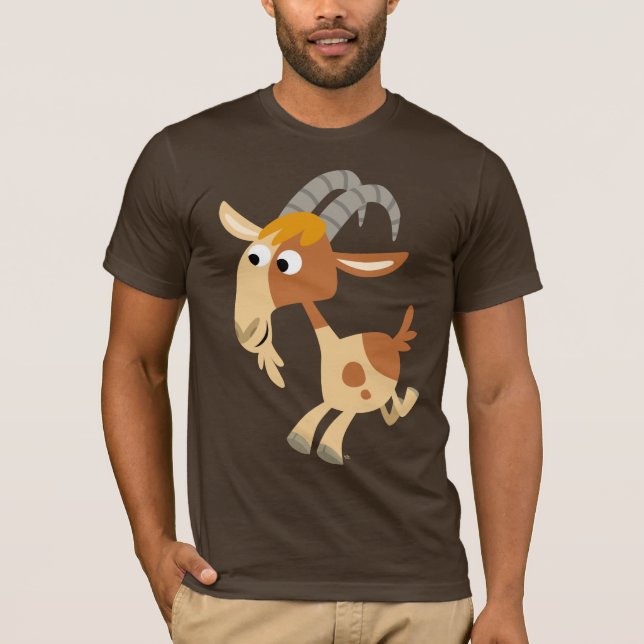 Rinnande getT-tröja för gullig tecknad T-shirt (Framsida)