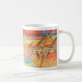 Rinnande giraffmugg kaffemugg