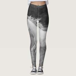 Rinnande hästdamasker leggings