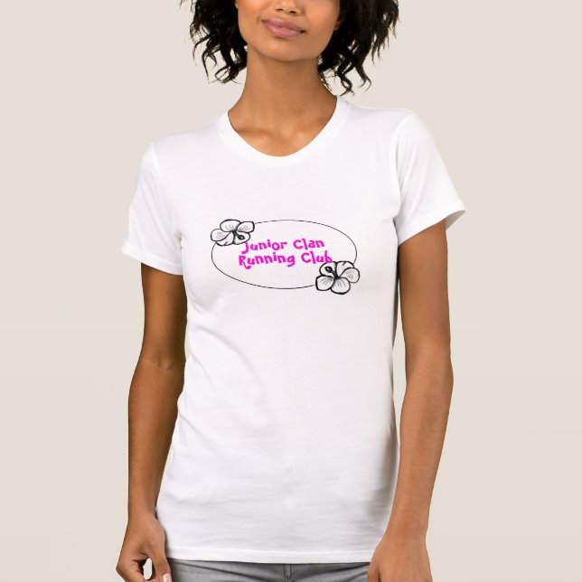 Rinnande klubb för yngre klan: medalj tee shirt (Framsida)