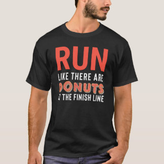 Rinnande konditiongåva för rolig munk t shirt