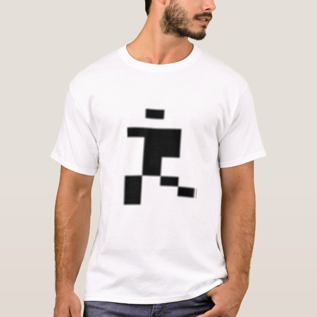 Rinnande man för fortapokalyps tee (Framsida)