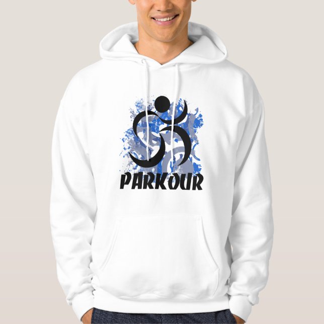 Rinnande man för PK Sweatshirt Med Luva (Framsida)
