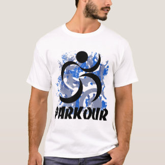 Rinnande man Parkour Tee Shirt