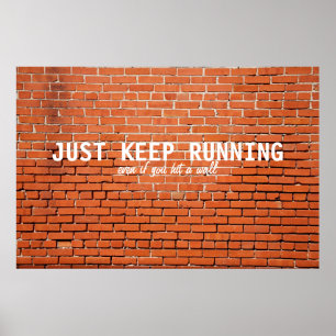 Rinnande Motivational affisch