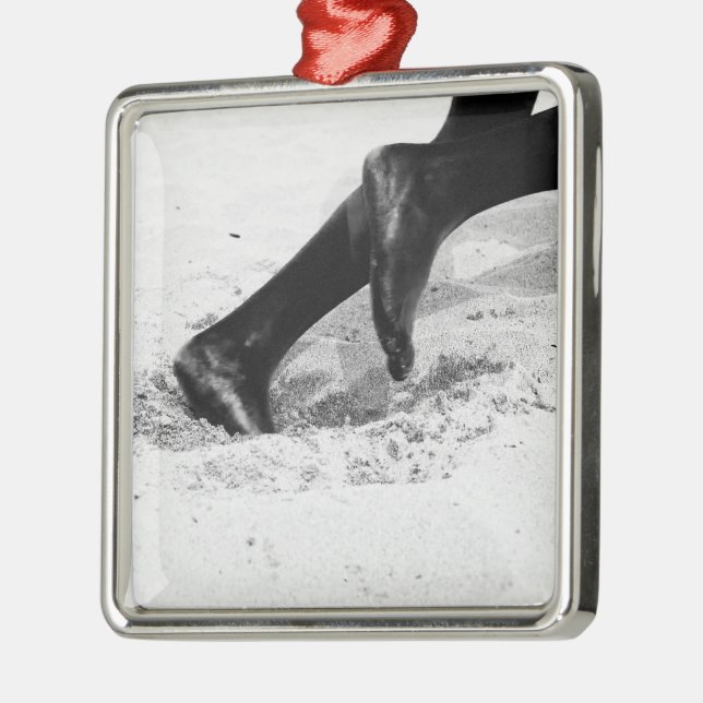 rinnande sand julgransprydnad metall (Vänster)