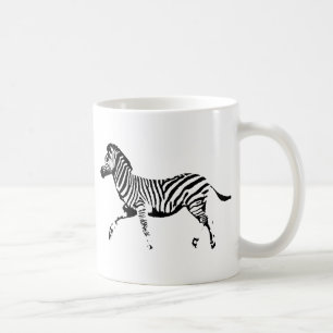 Rinnande sebra kaffemugg