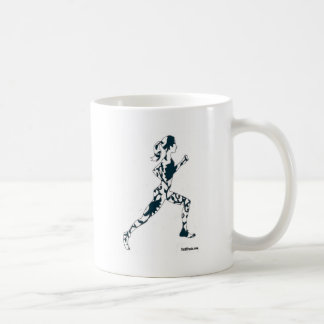 Rinnande Silhouette - blommigt Kaffemugg