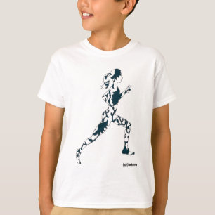 Rinnande Silhouette - blommigt T-shirt