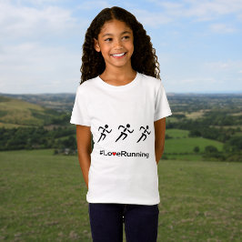 Rinnande sloganspringer för kärlek t-shirt