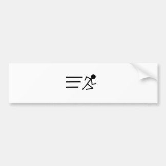 Rinnande Stickman Bildekal