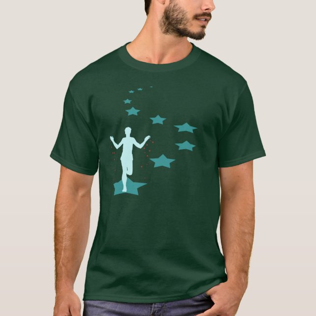Rinnande stjärnaT-tröja Tee Shirt (Framsida)