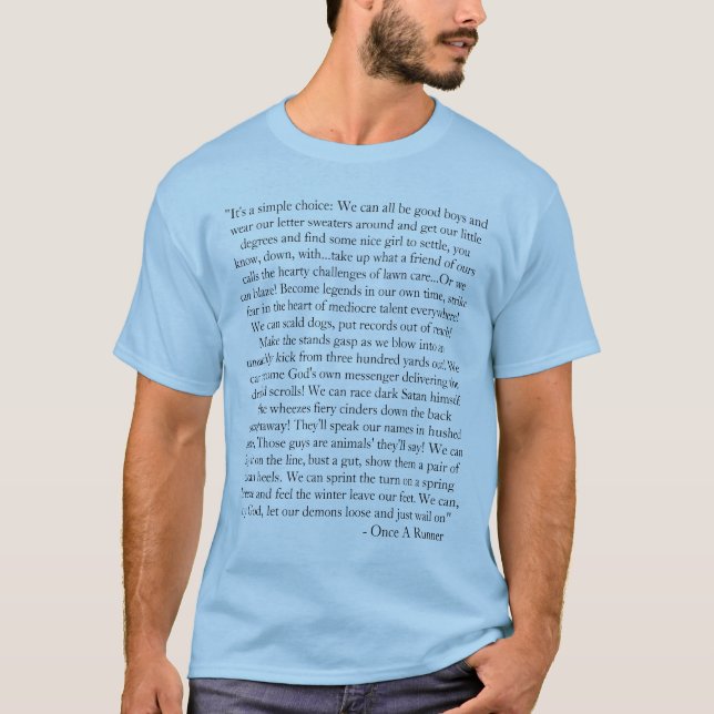 Rinnande TShirt med citationstecken Tee Shirt (Framsida)