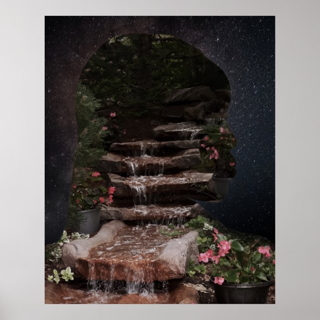 Rinnande vatten poster (Framsidan)