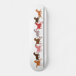 Rinnande vildhästar mini skateboard bräda 18,7 cm
