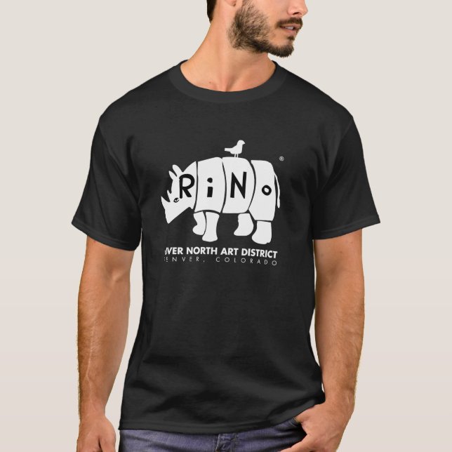 RiNo T-tröjaSVART Tee Shirt (Framsida)