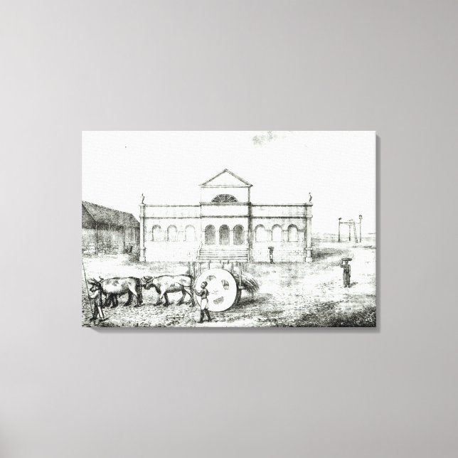 Rio-börsen, en offentlig trapiche canvastryck (Framsida)