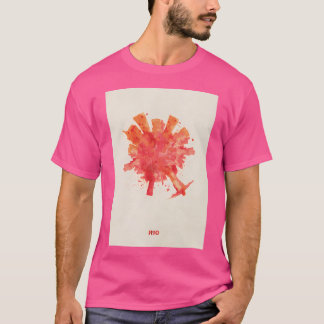 Rio Brasilien Skyround Art Circular Panoramic Skyl T Shirt