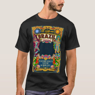 Rio Carnival Poster Theme Brasilien Carnaval Mask  T Shirt