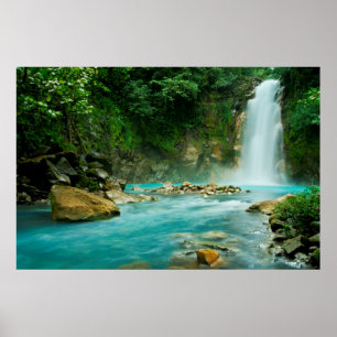 Rio Celeste nedgångar Poster