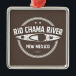 Rio Chama River New mexico Kayaking Julgransprydnad Metall<br><div class="desc">Rio Chama-floden i New mexico,  en stor biflod till Rio Grande,  flyter genom Chama River Canyon Wilderness - en sandstenscanyon med flera färgader vars väggar är stiga upp med 1 500 fot ovanför floden när man färdas nedströms.</div>