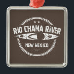 Rio Chama River New mexico Kayaking Julgransprydnad Metall<br><div class="desc">Rio Chama-floden i New mexico,  en stor biflod till Rio Grande,  flyter genom Chama River Canyon Wilderness - en sandstenscanyon med flera färgader vars väggar är stiga upp med 1 500 fot ovanför floden när man färdas nedströms.</div>